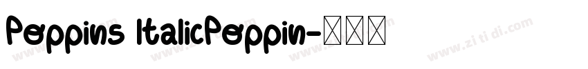 Poppins ltalicPoppin字体转换